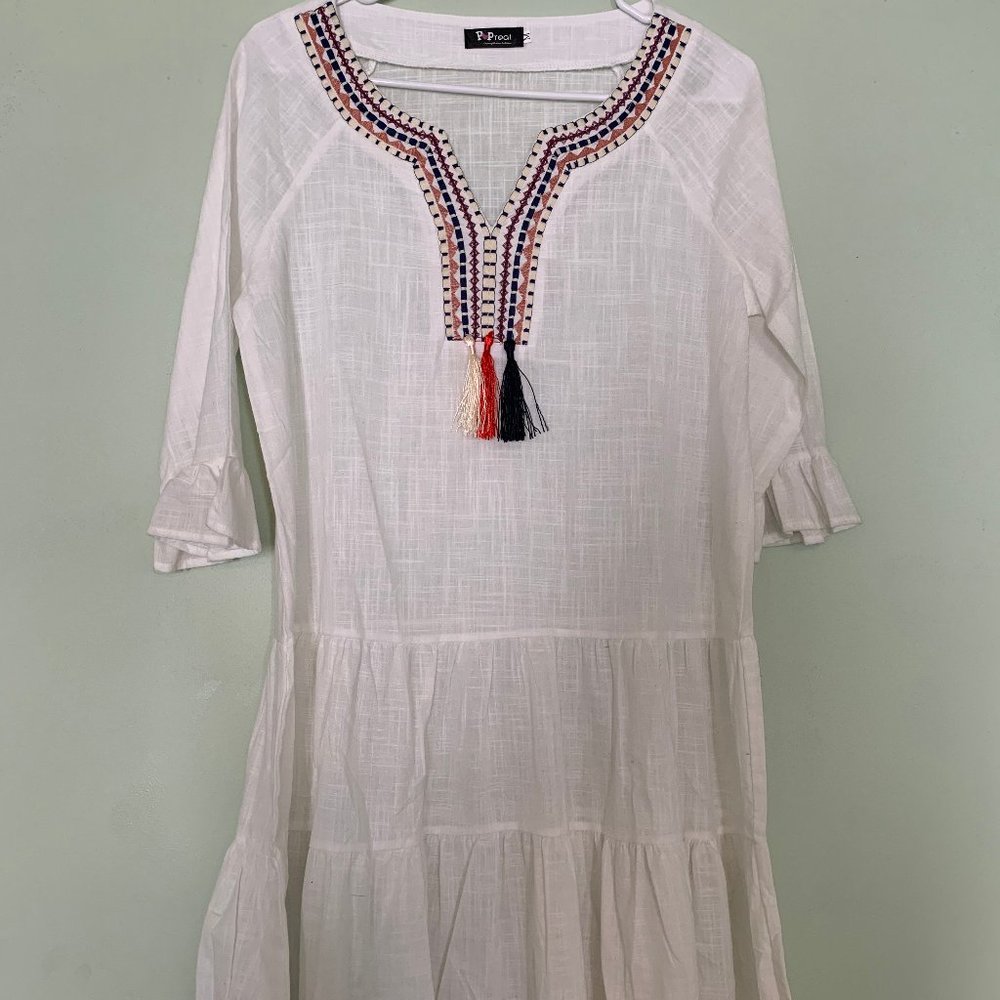 Cream Linen Tunic